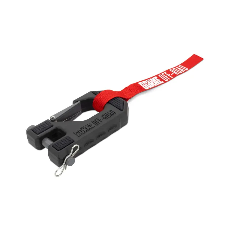 Borne Off-Road Winch Hook - 3/8In Rope - Hand Strap - Red 1