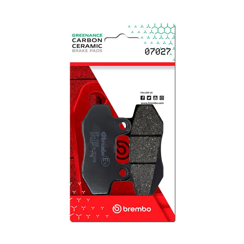 Brembo Oe Honda Cmx/Honda Mbx/Honda Nsr/Honda Ml/Hyosung Boomer Carbon Ceramic Brake Pad - Front 1