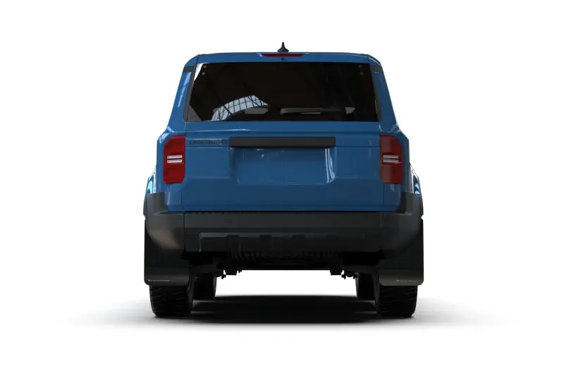 Rally Armor 22-26 Toyota Land Cruiser Black Ur Mud Flap Light Blue Logo 1