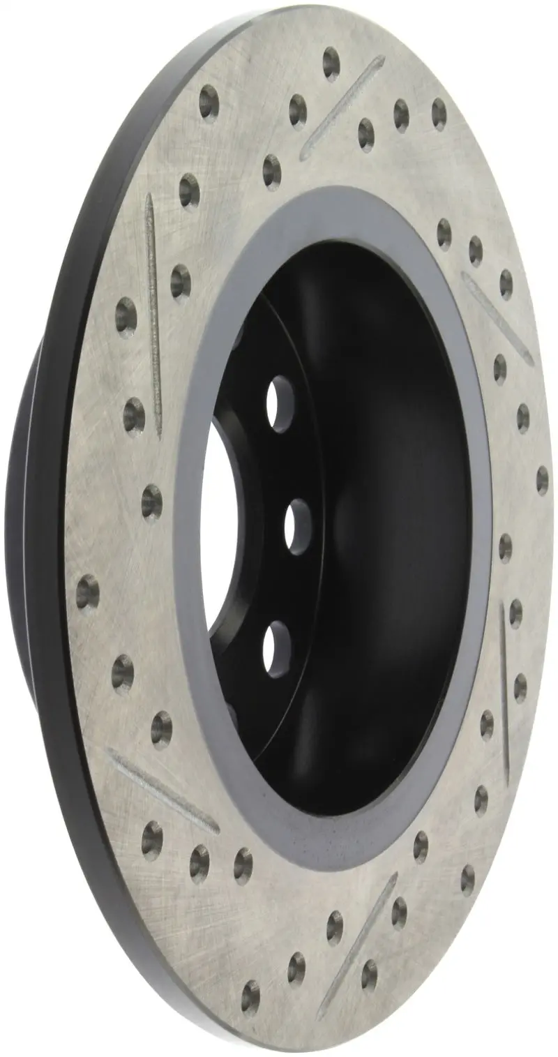 Stoptech 11-17 Volkswagen Jetta /Golf / Golf Gti Slotted & Drilled Rear Left Rotor 1
