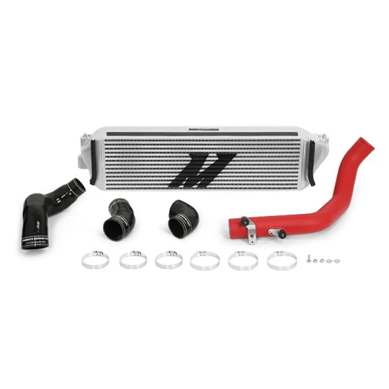 Mishimoto 2017+ Honda Civic Type R Intercooler Kit - Silver Intercooler Red Piping 1