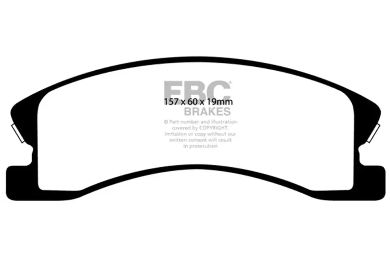 Ebc 99-04 Jeep Grand Cherokee 4.0 (Akebono) Greenstuff Front Brake Pads 1