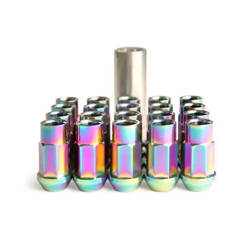 Blox Racing 7-Sided Forged Ti Lug Nut 12X1.25 - Set Of 20 1