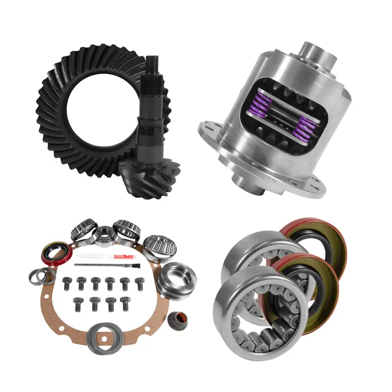 Yukon 8.8In Ford 4.56 Rear Ring & Pinion Install Kit 31 Spline Positraction 2.99In Axle Bearings 1