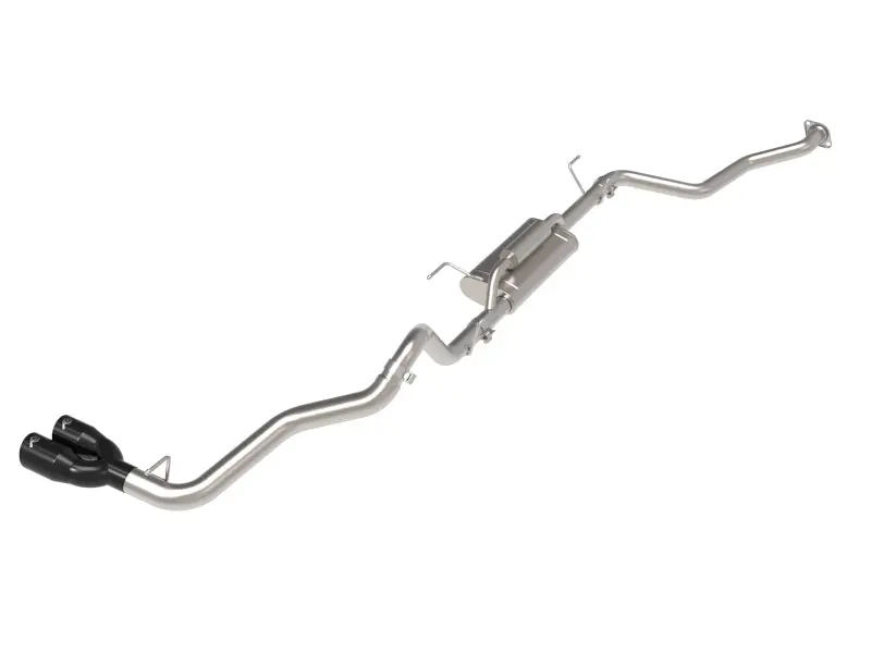 Afe 24-25 Toyota Tacoma L4-2.4L (T) Vulcan Series 2.5In To 3In Cat-Back W/ Black Tip 1
