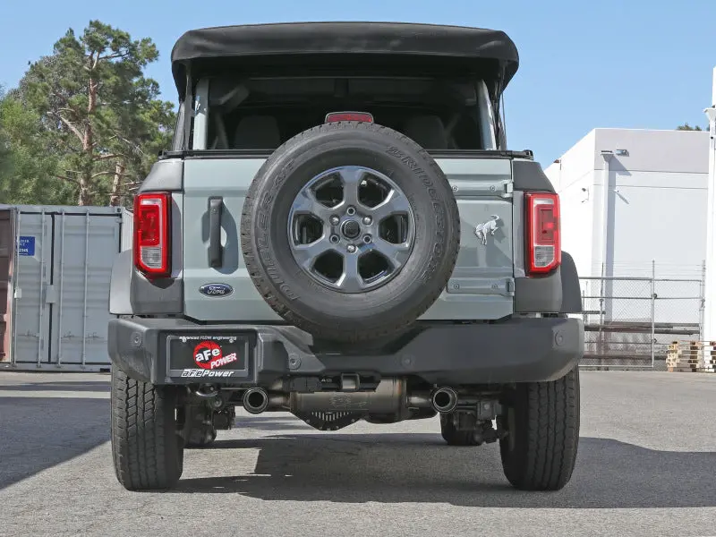 Afe Vulcan 3In 304 Ss Axle-Back Exhaust 2021 Ford Bronco L4-2.3L (T)/V6-2.7L (Tt) W/ Carbon Tips 2