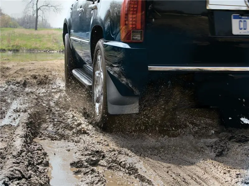 Weathertech 07-13 Chevrolet Tahoe No Drill Mudflaps - Black 1