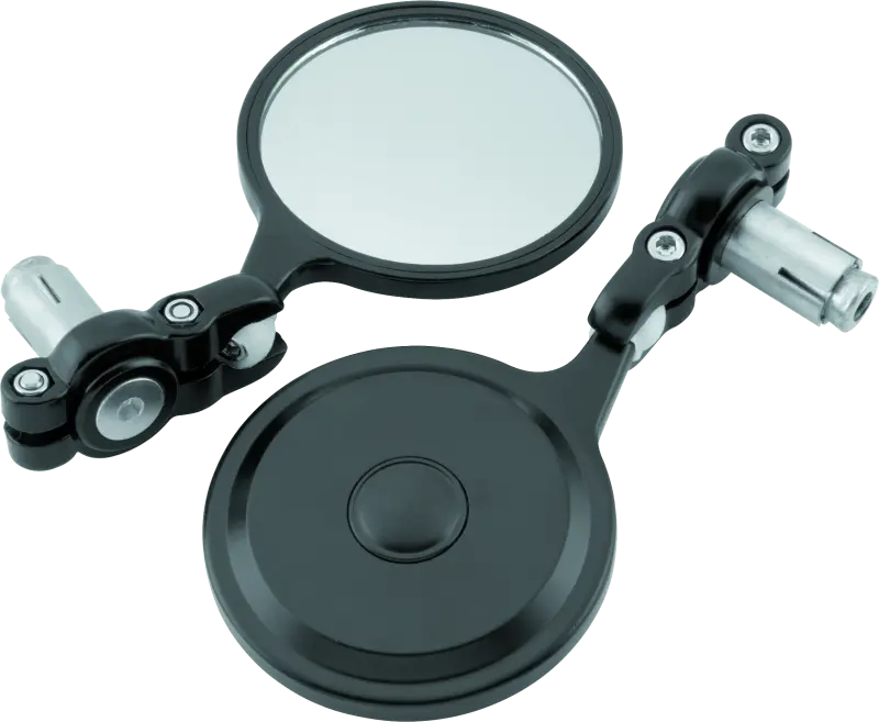 Bikemaster Barend Mirror Folding 7/18In Handlebars - Pair - Black 1
