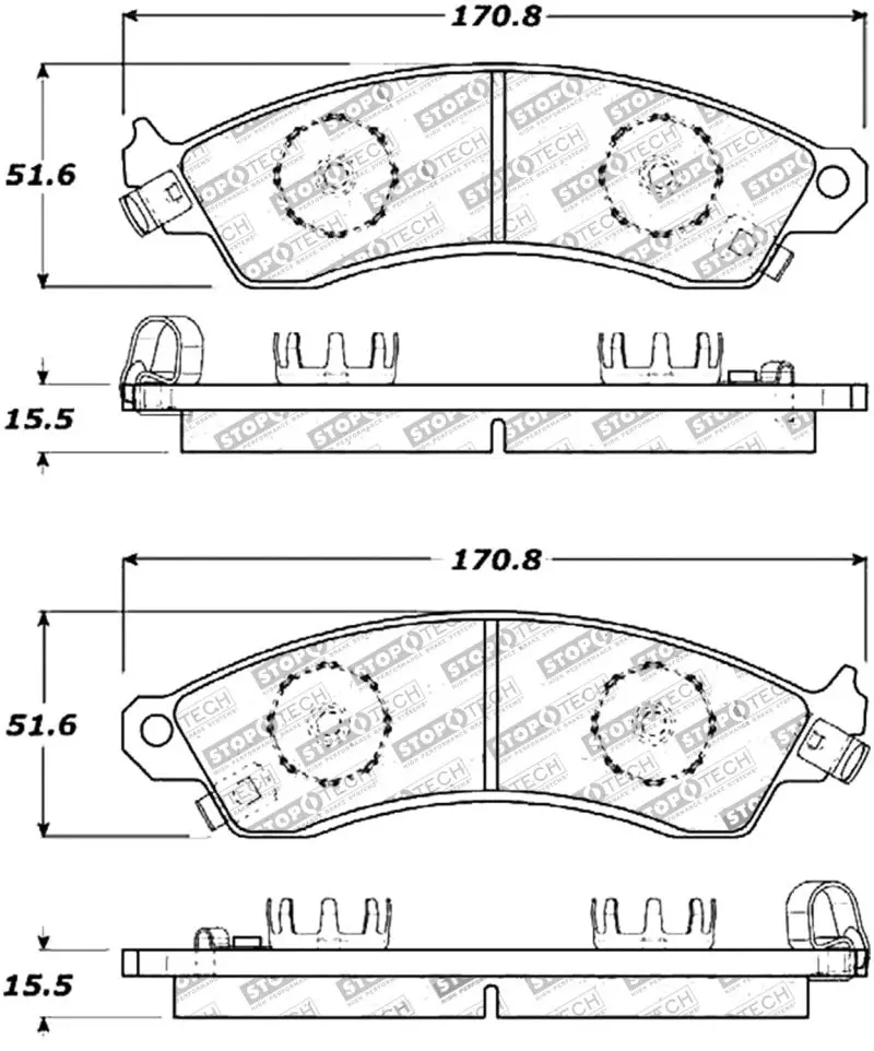 Stoptech Street Touring Brake Pads 1