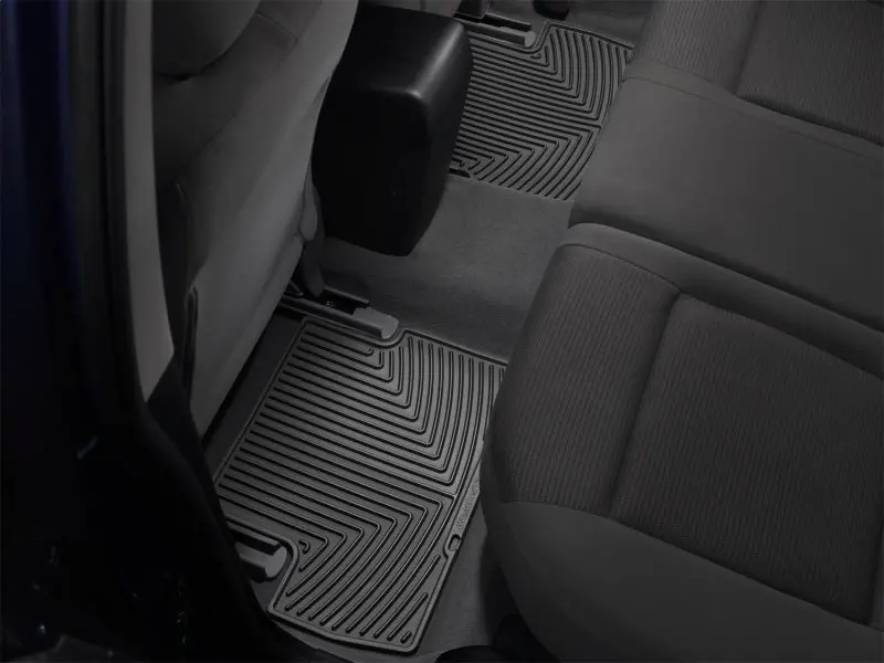 Weathertech 04-10 Bmw 5-Series Rear Rubber Mats - Black 1