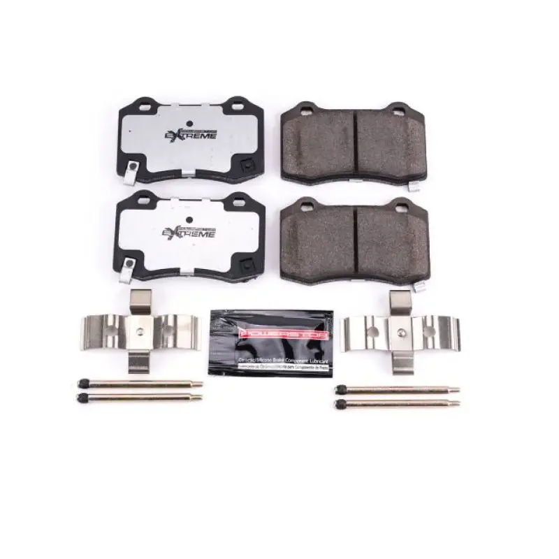Power Stop 12-23 Dodge Charger Rear Z26 Extreme Street Brake Pads W/Hardware 1