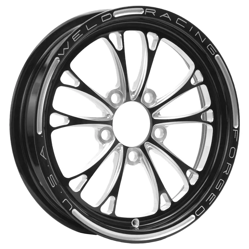 Weld V-Series 1-Piece 15X3.5 / 5X4.5 Bp / 2.25In. Bs Black Wheel - Non-Beadlock 1