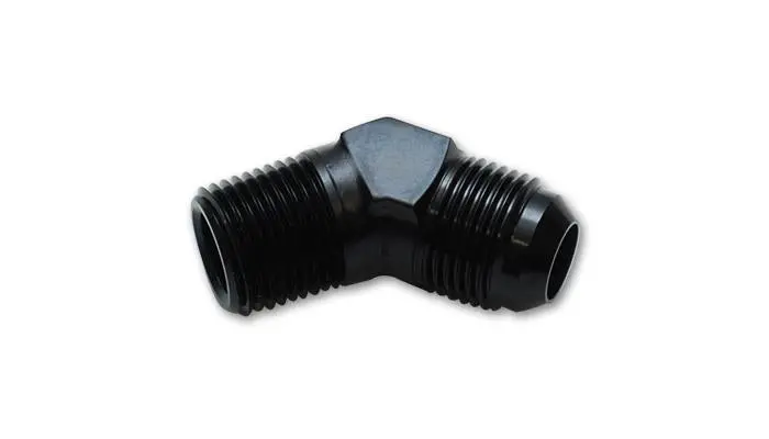 Vibrant -12An To 3/4In Npt 45 Degree Elbow Adapter Fitting 1