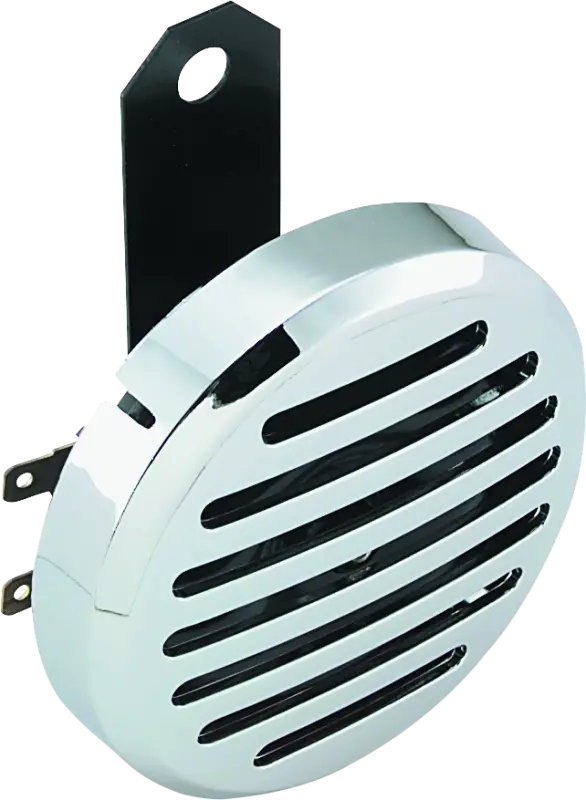 Bikers Choice Chrome Slotted Custom Electric Horn 12 Volt Universal 1