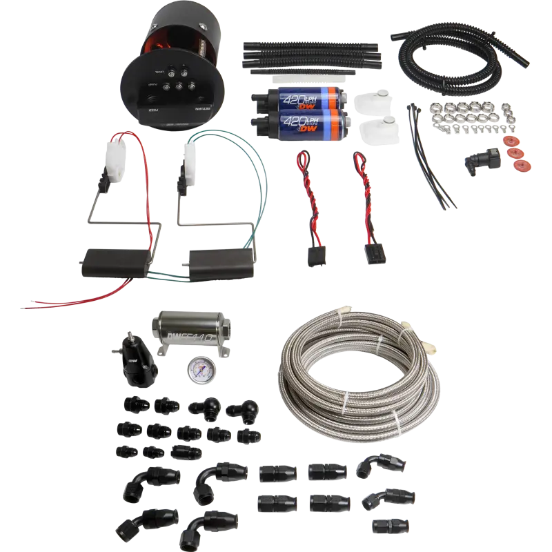 Deatschwerks 92-06 Bmw 3-Series E36/E46 X2 Module With Dw420 Pumps And Ptfe Plumbing Kit 1