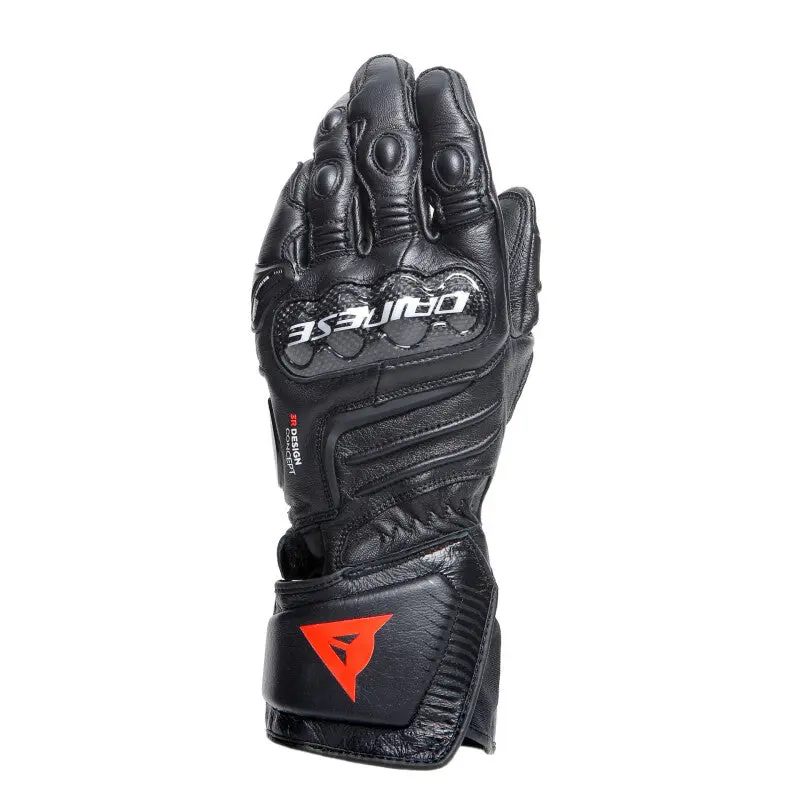 Dainese Carbon 4 Long Leather Gloves Black/Black/Black - Xs 1