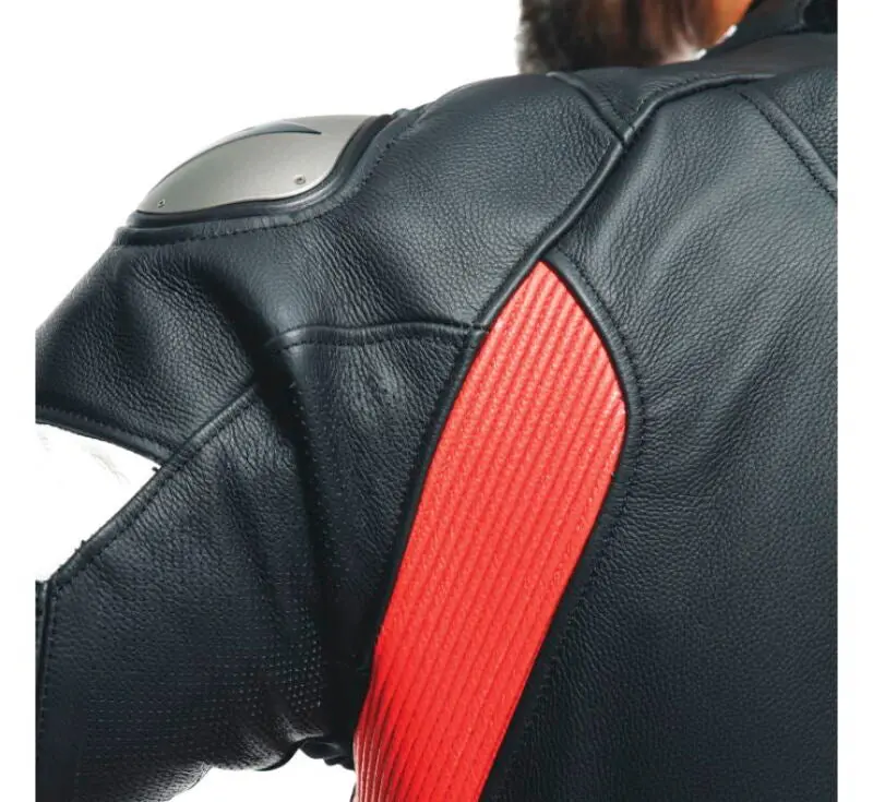 Dainese Tosa 1Pc Leather Suit Perforated Black/Fluorescent Red/White Size - 48 1