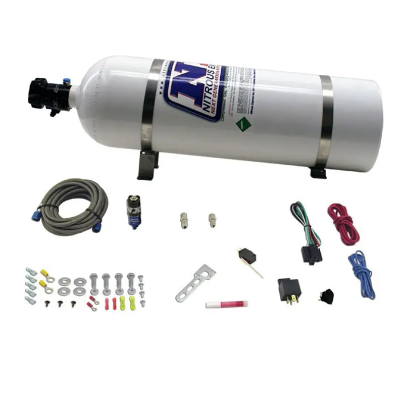Nitrous Express Diesel Dry Nitrous Kit W/15Lb Bottle/Mounting Hardware For 50Hp 1