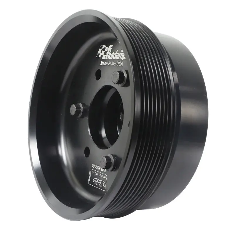 Fluidampr Chevy Lsx 6-1/4In Damper W/Single 8 Rib 6.57In Dia Pulley Steel Internally Balanced Damper 1