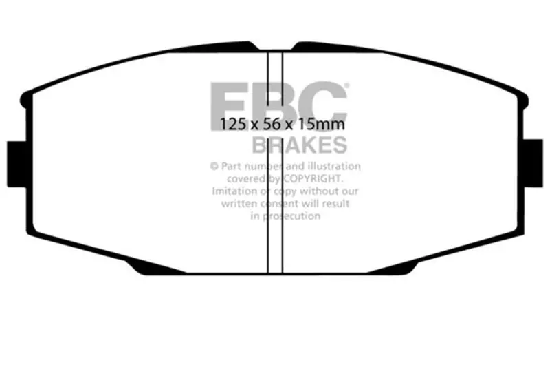 Ebc 86-92 Toyota Supra 2.8 Redstuff Front Brake Pads 1