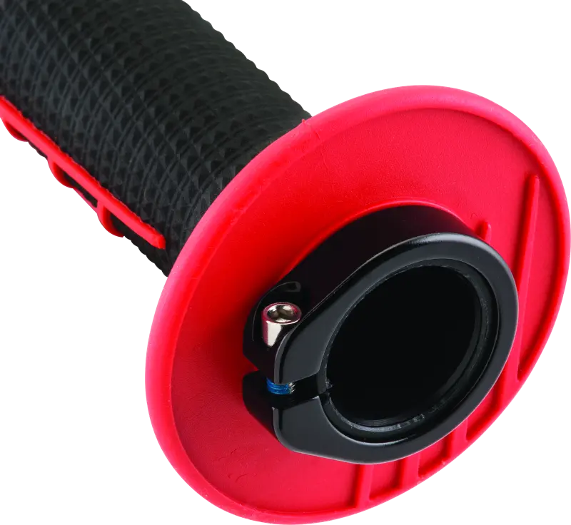 Protaper Clamp-On 1/2 Waffle Grip - Red/Black 2