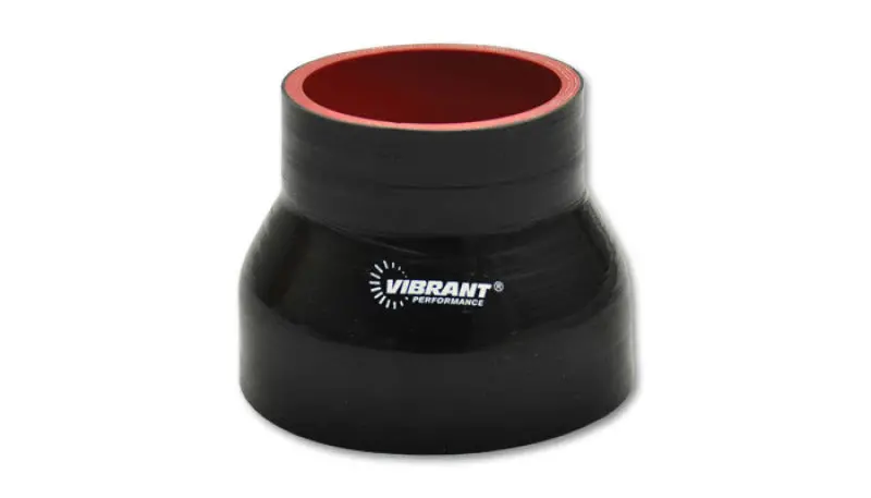 Vibrant Silicone Reducer Coupler 1.00In Id X 0.75In Id X 4.00In Long - Black 1