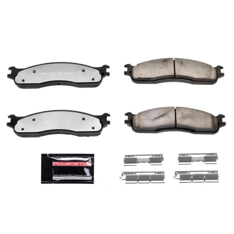 Power Stop 06-08 Dodge Ram 1500 Front Z36 Truck & Tow Brake Pads W/Hardware 1