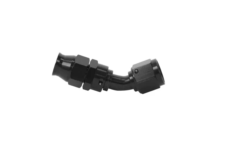 Aeromotive Ptfe Hose End - An-08 - 45 Deg - Black Anodized 1