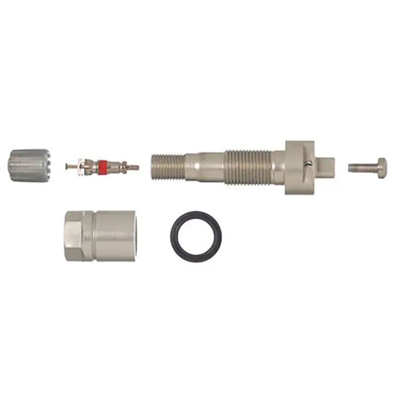 Schrader Tpms Service Pack - Aluminum Valve Stem Assembly Components - Fits Ez-Sensors - 10 Pack 1