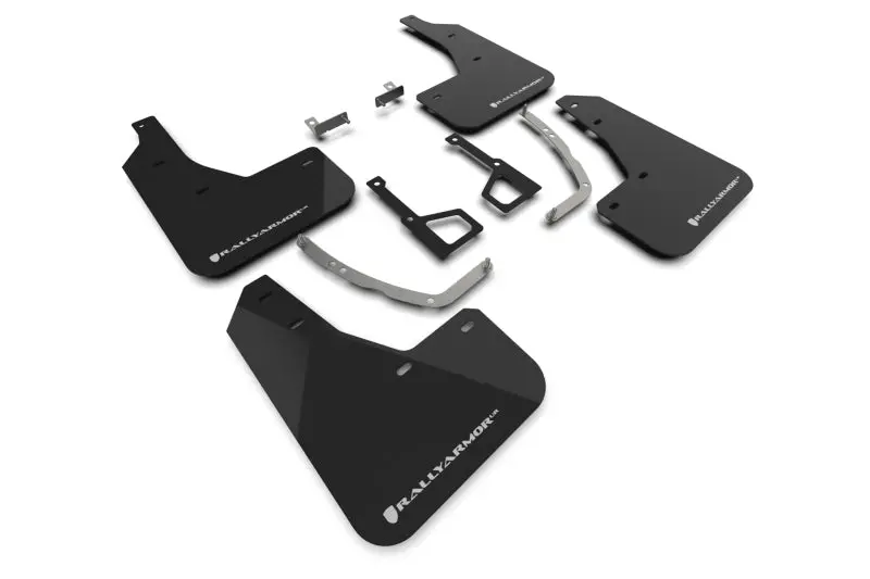 Rally Armor 2025 Hyundai Ioniq 5 Xrt Black Mud Flap White Logo 1