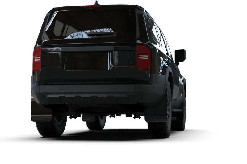 Rally Armor 22-26 Toyota Land Cruiser Black Ur Mud Flap Metallic Black Logo 1