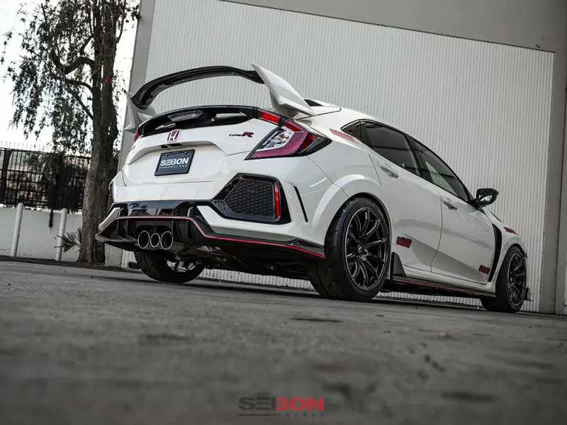 Seibon 16-17 Honda Civic Type R Oem Carbon Fiber Rear Lip 1