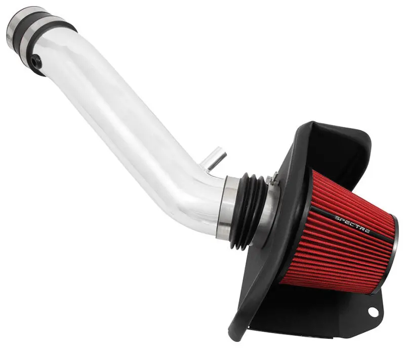 Spectre 16-18 Jeep Grand Cherokee V6-3.6L F/I Air Intake Kit - Polished W/Red Filter 1