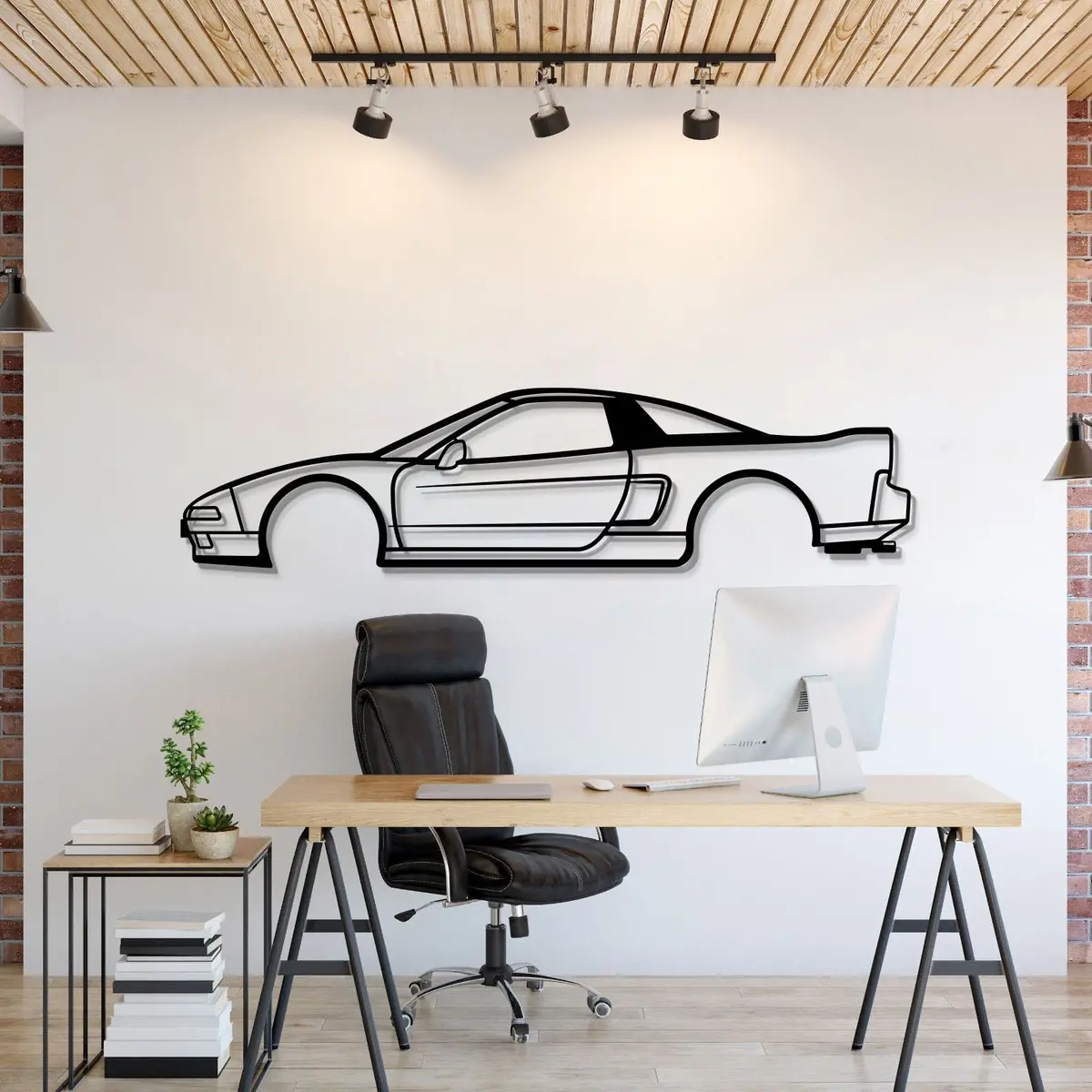 1991 Nsx Metal Car Wall Art - Mt0236 1