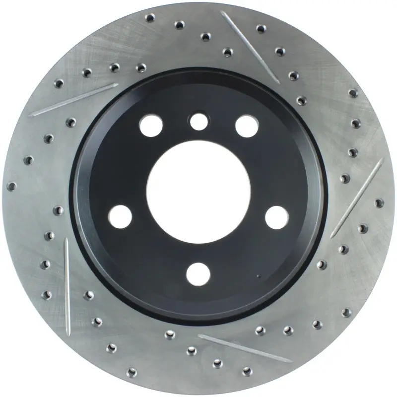 Stoptech 12-16 Bmw 335I Slotted & Drilled Rear Left Rotor 1