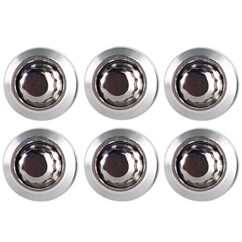Blox Racing New Fender Washers Kit M6 12Pt - 6Pc Large Diameter Silver 1