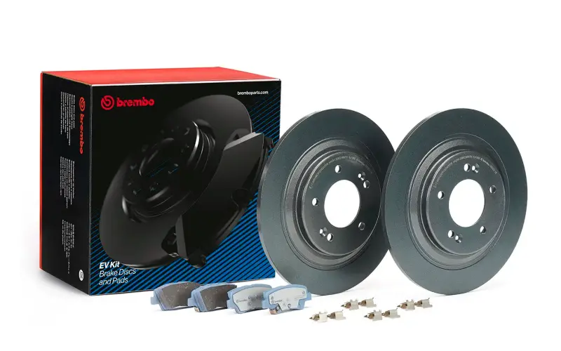 Brembo Oe 19-23 Hyundai Kona Electric/19-22 Kia Niro Ev/19-23 Soul Ev Ev Brake Kit - Rear 1