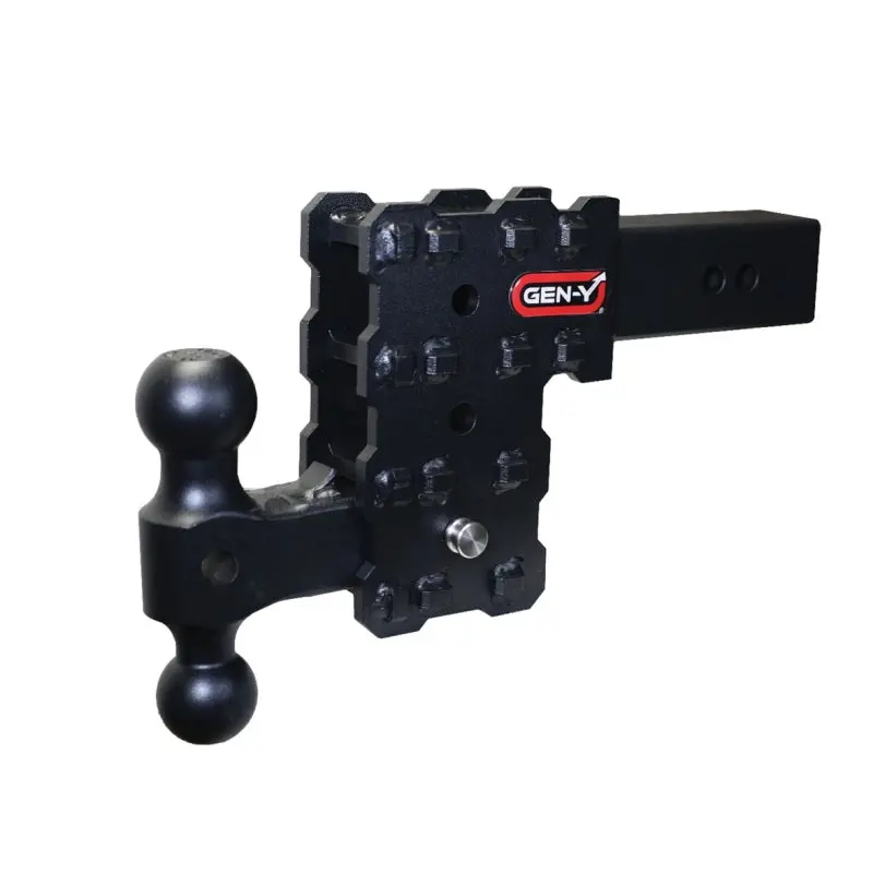 Gen-Y Phantom-X 2.5In Solid Shank 5In Drop 1.6K Tw 16K Hitch W/Gh-051 Dual-Ball 1