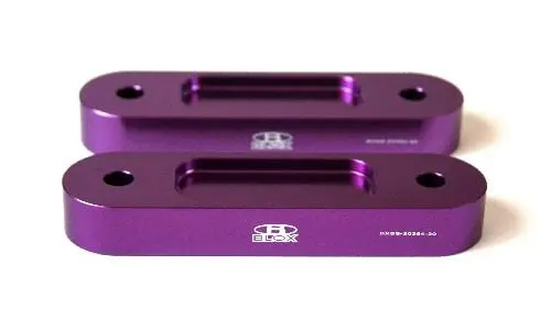 Blox Honda S2000 Racing Front 12Mm Thin Spacer Bump Steer Kit - Silver (Lowered 1In And More) 1