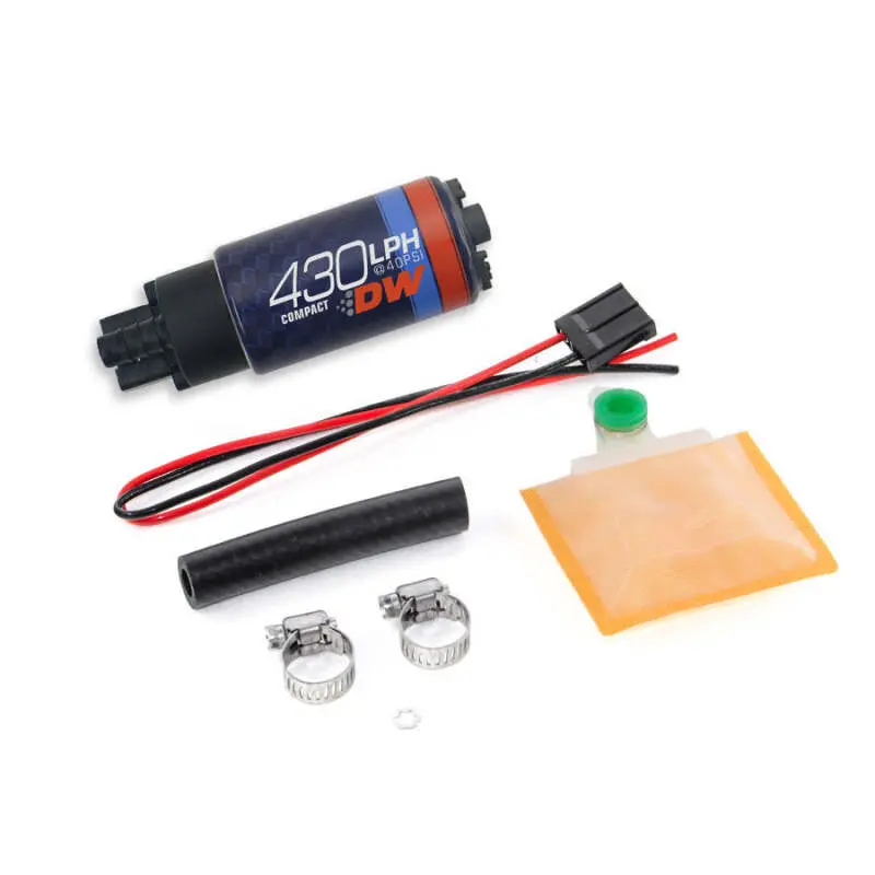 Deatschwerks Universal Dw430c 430Lph Compact Fuel Pump With Install Kit 1