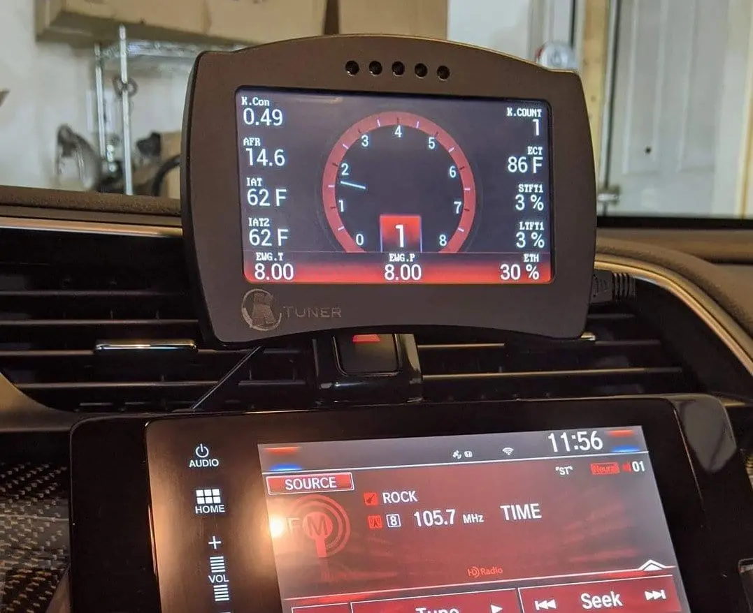 Ktuner V2 Above Stereo Mount For 2016-2021 Honda Civic 1