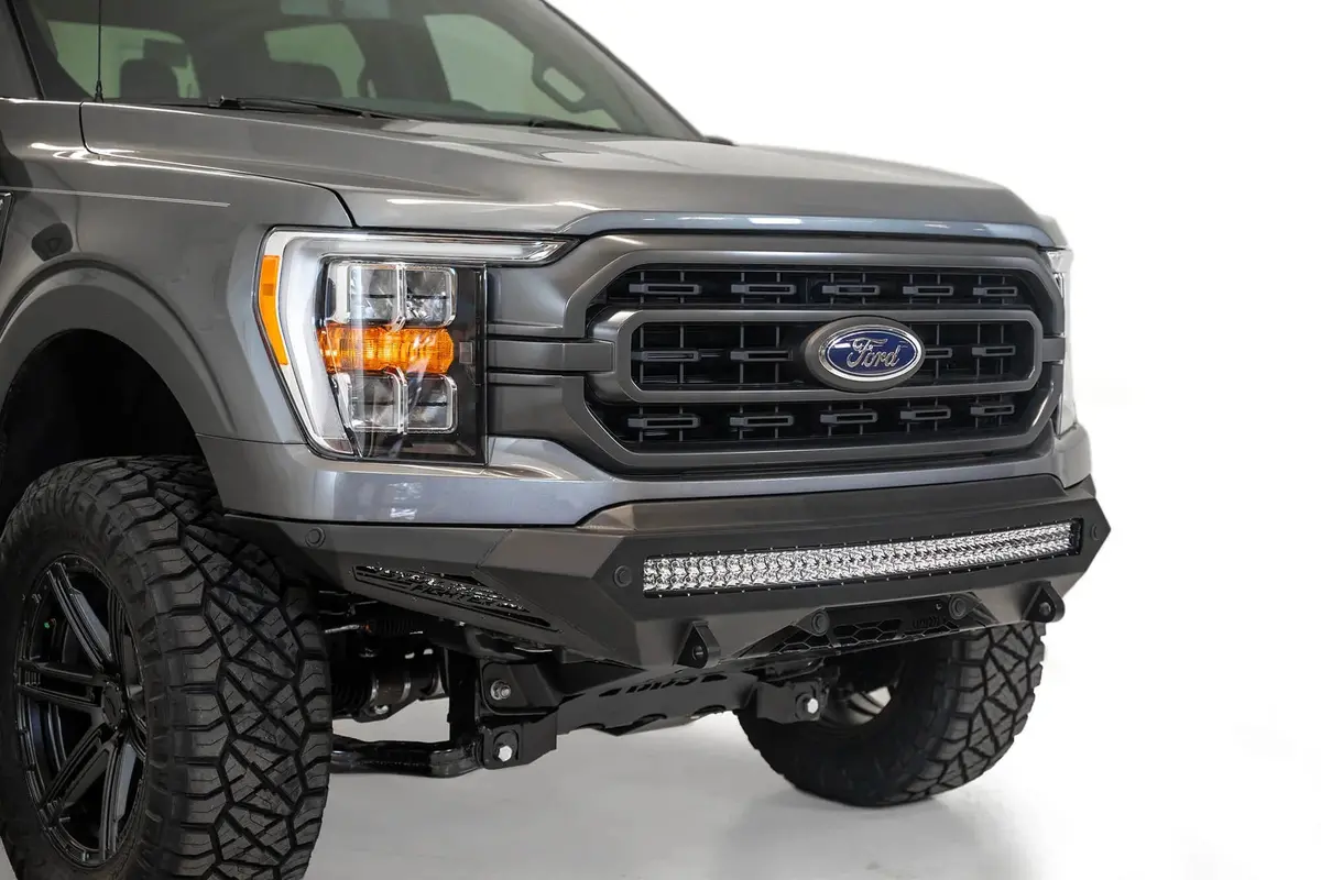 Add Stealth Fighter Front Bumper For 2021-2023 Ford F-150 1