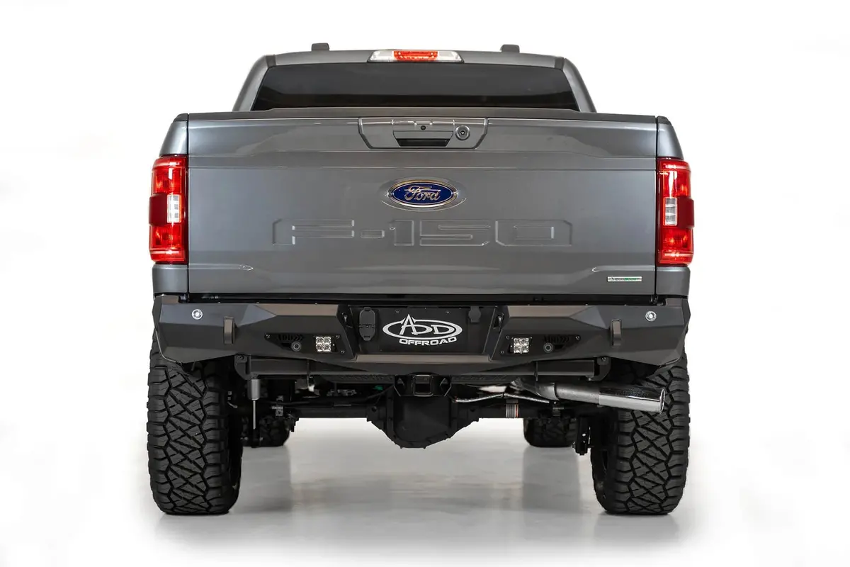 Add Stealth Fighter Rear Bumper For 2021-2023 Ford F-150 1