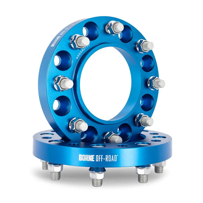 Borne Off-Road Wheel Spacers - 8X170 - 125 - 38.1Mm - M14 - Blue 1