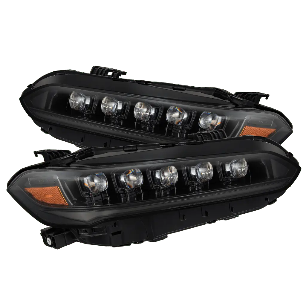 22-25 Honda Civic Nova-Series Led Projector Headlights Alpha-Black 1