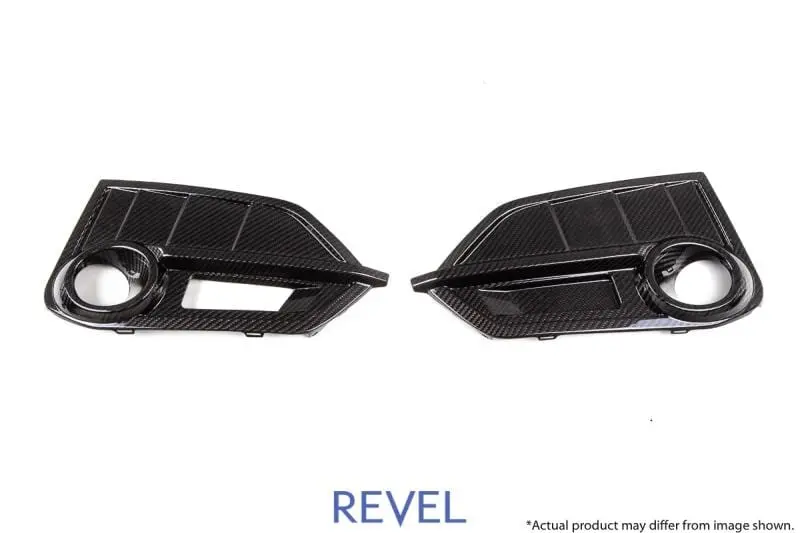 Revel Gt Dry Carbon Front Fog Light Covers (Left & Right) 17-18 Honda Civic Type-R - 2 Pieces 1