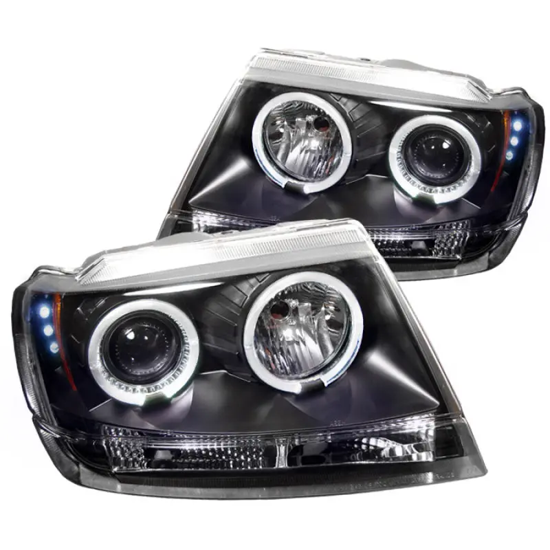 Spyder Jeep Grand Cherokee 99-04 Projector Headlights Led Halo Led Blk - Pro-Yd-Jgc99-Hl-Bk 1