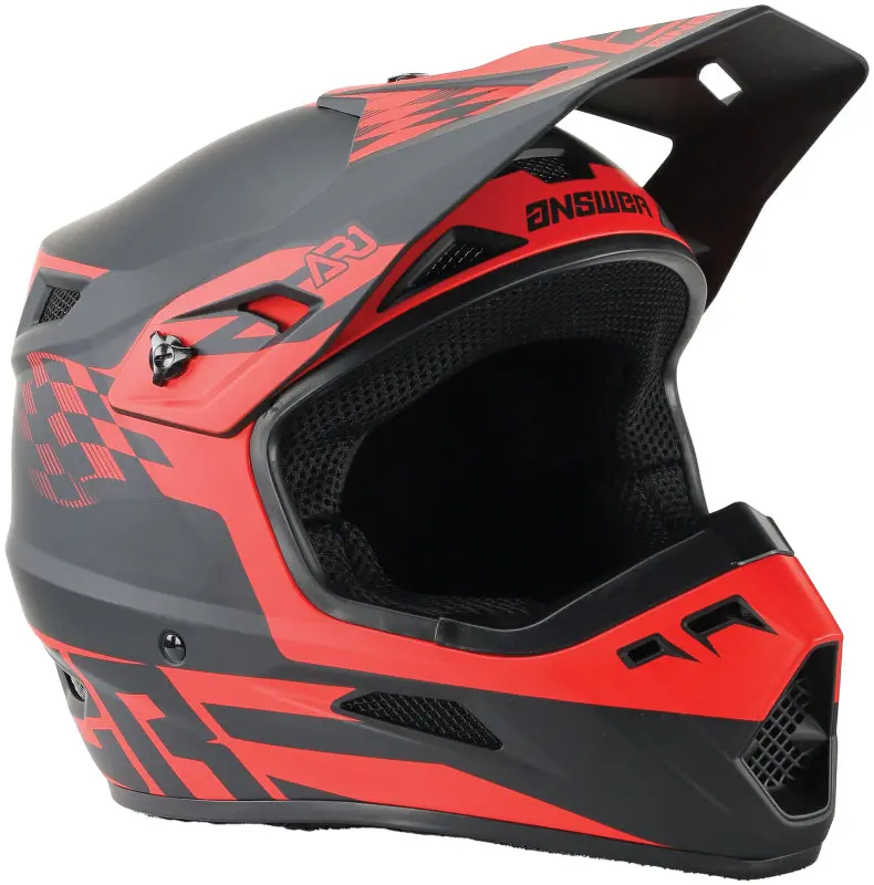 Answer Ar1 Sweep Helmet Black/Red Youth - Medium 1