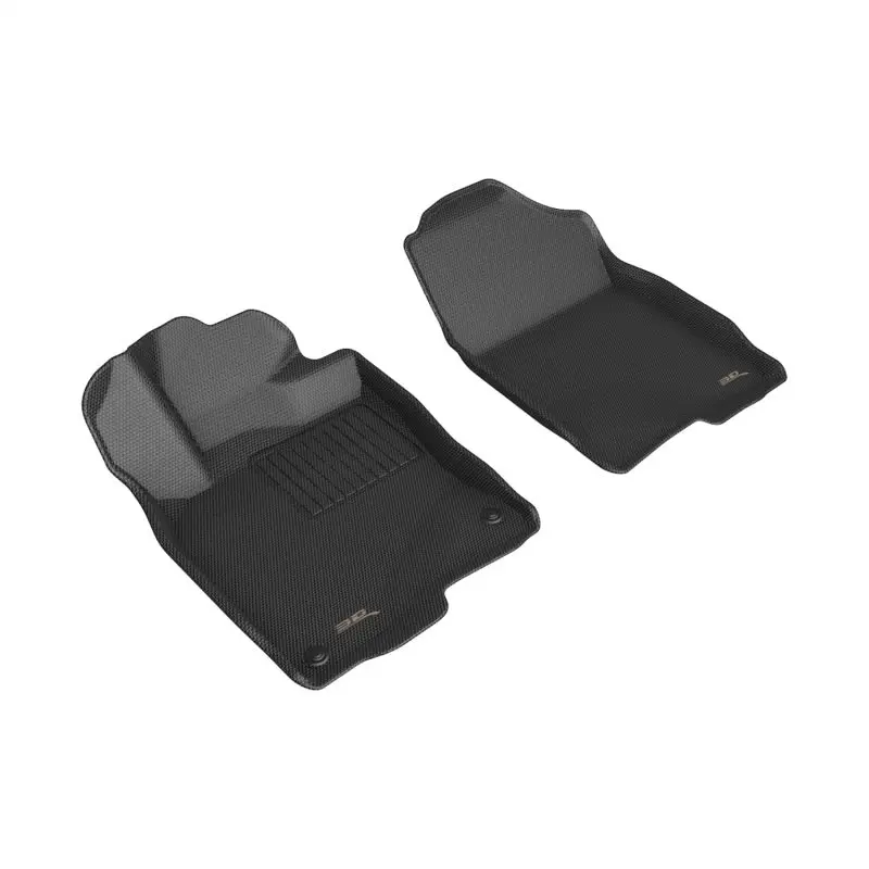 3D Maxpider 2022 Honda Civic Kagu 1St Row Floormat - Black 1