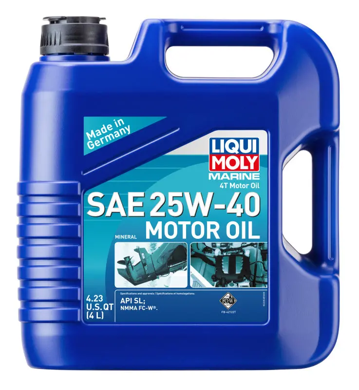 Liqui Moly 4L Marine 4T Motor Oil 25W40 1